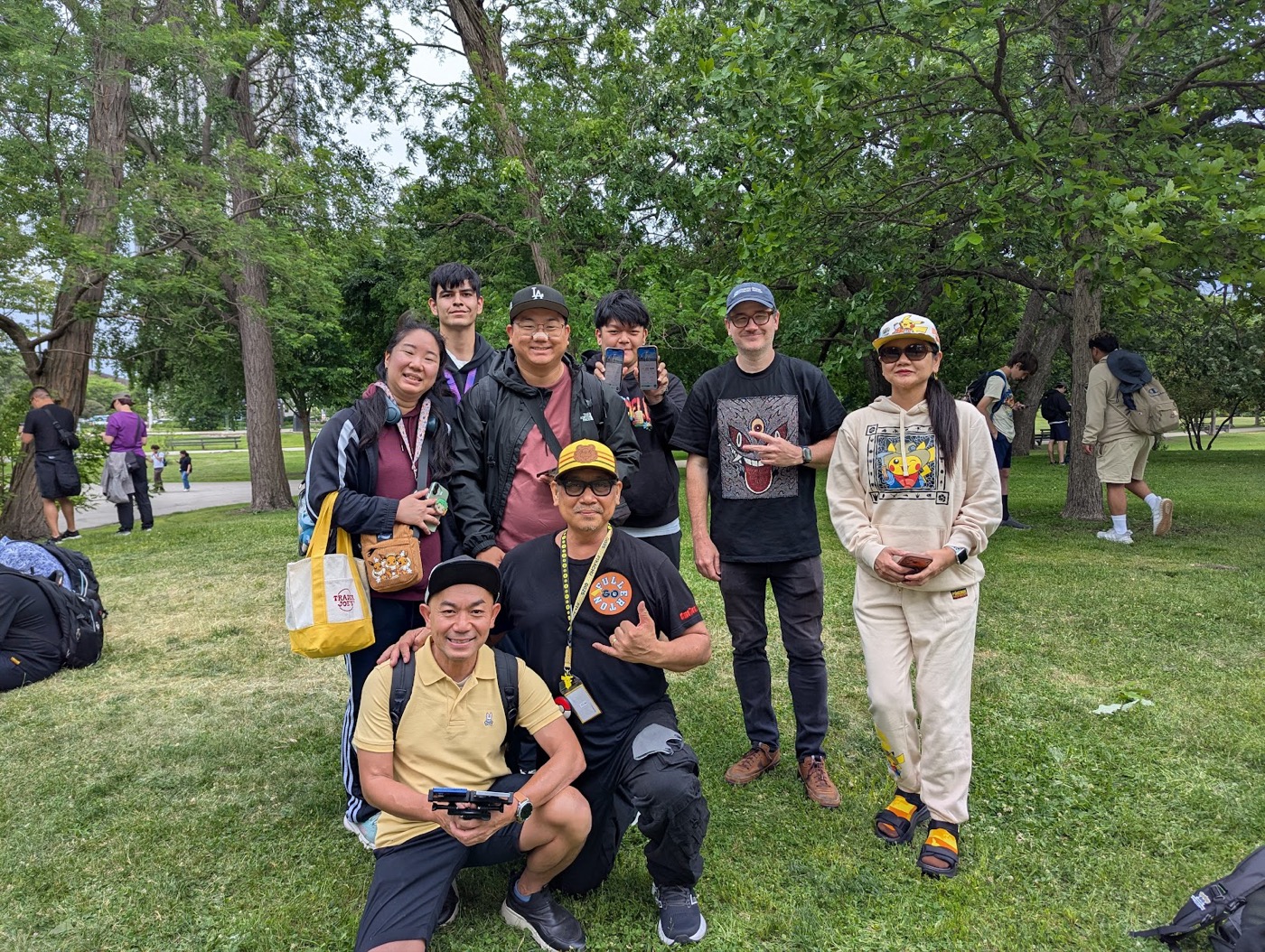 Fullerton GO! trainers hanging out at a local park